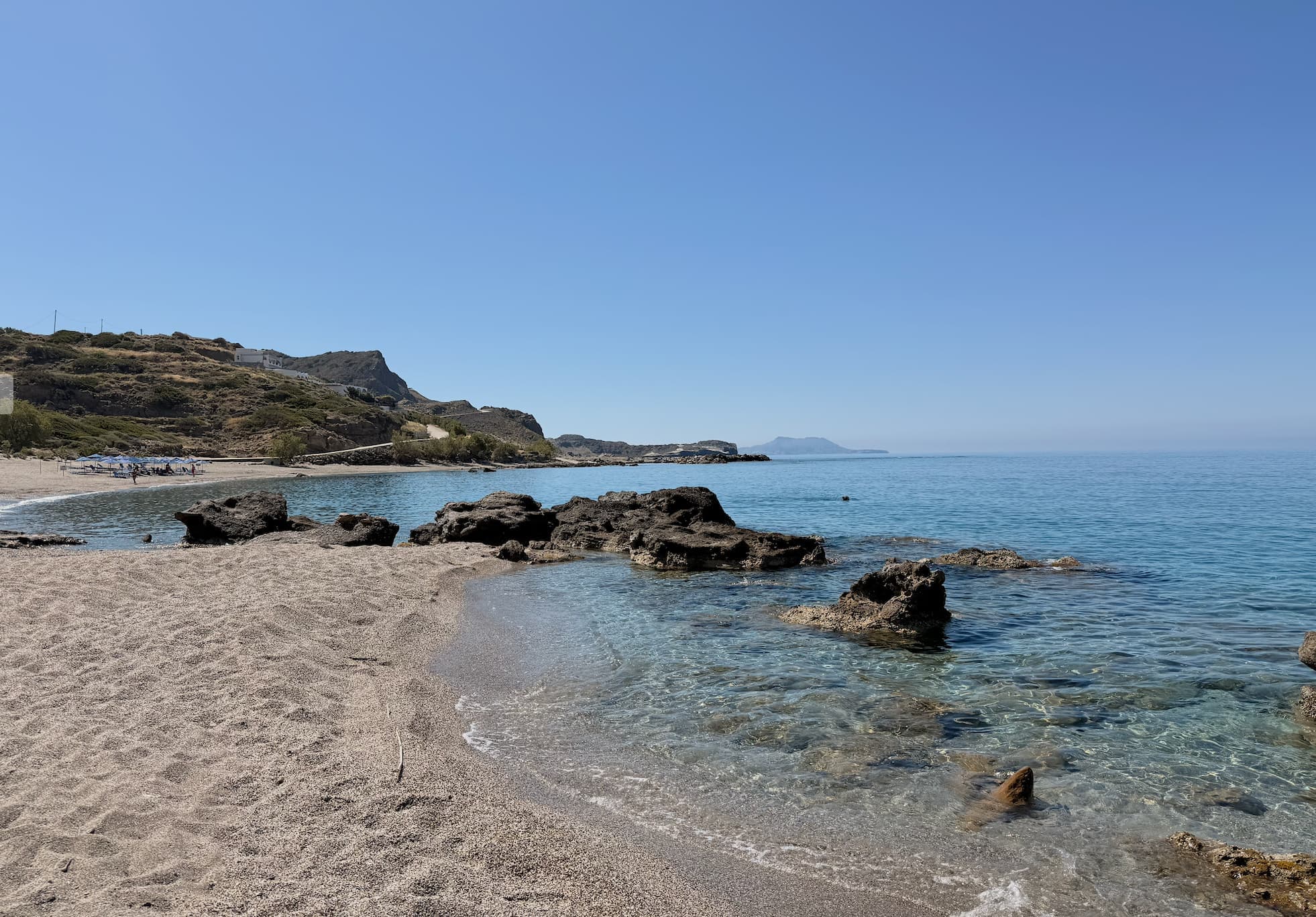 La plage de Triopetra